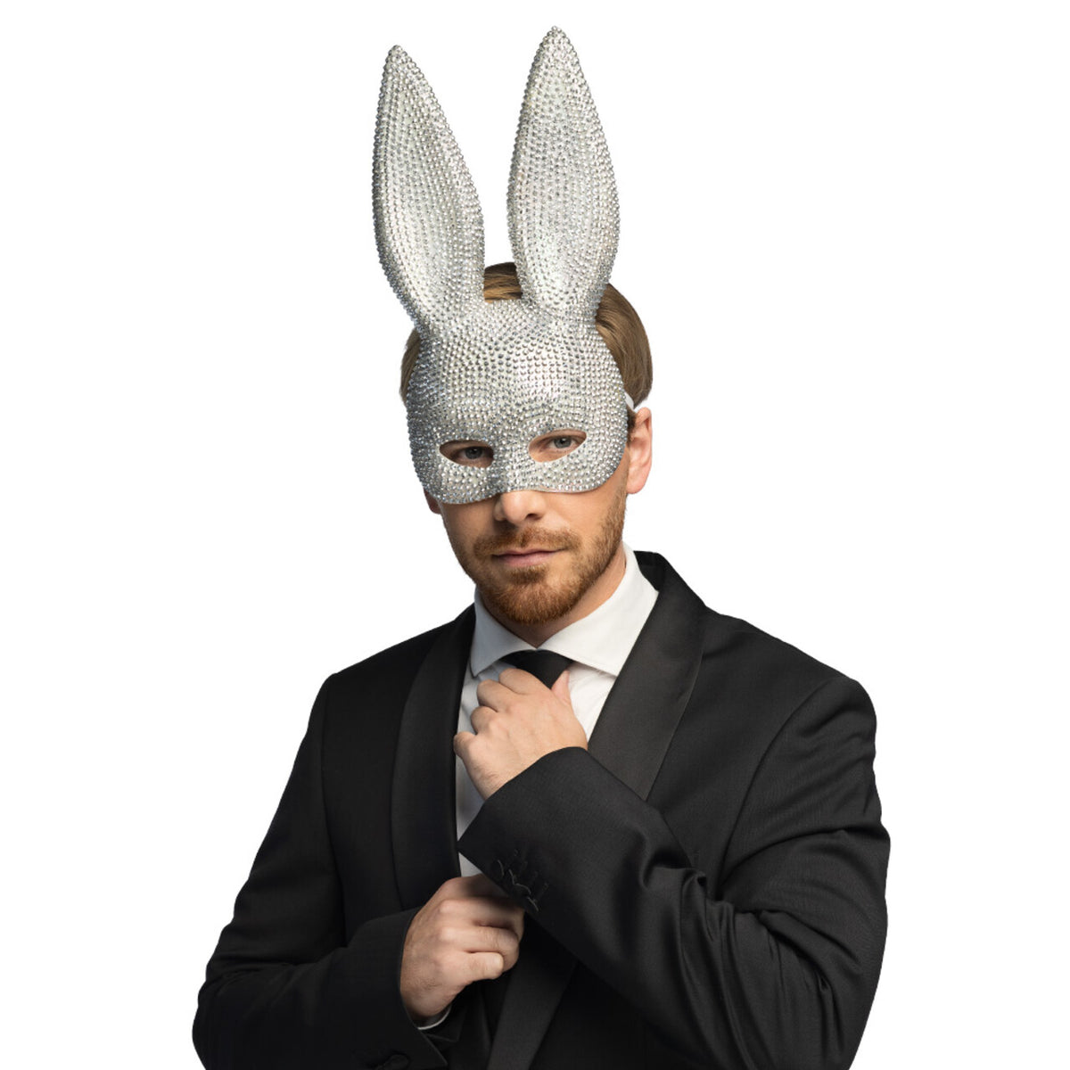 Op deze afbeelding zie je een Accessoires, van het merk Boland. Halfmasker Play Bunny Diamant