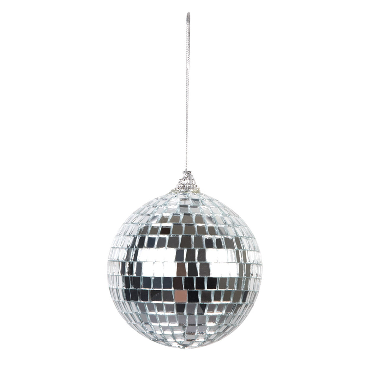 Op deze afbeelding zie je een Decoratie, van het merk Boland. Set 6 Discoballen Zilver (Ø 8 Cm)