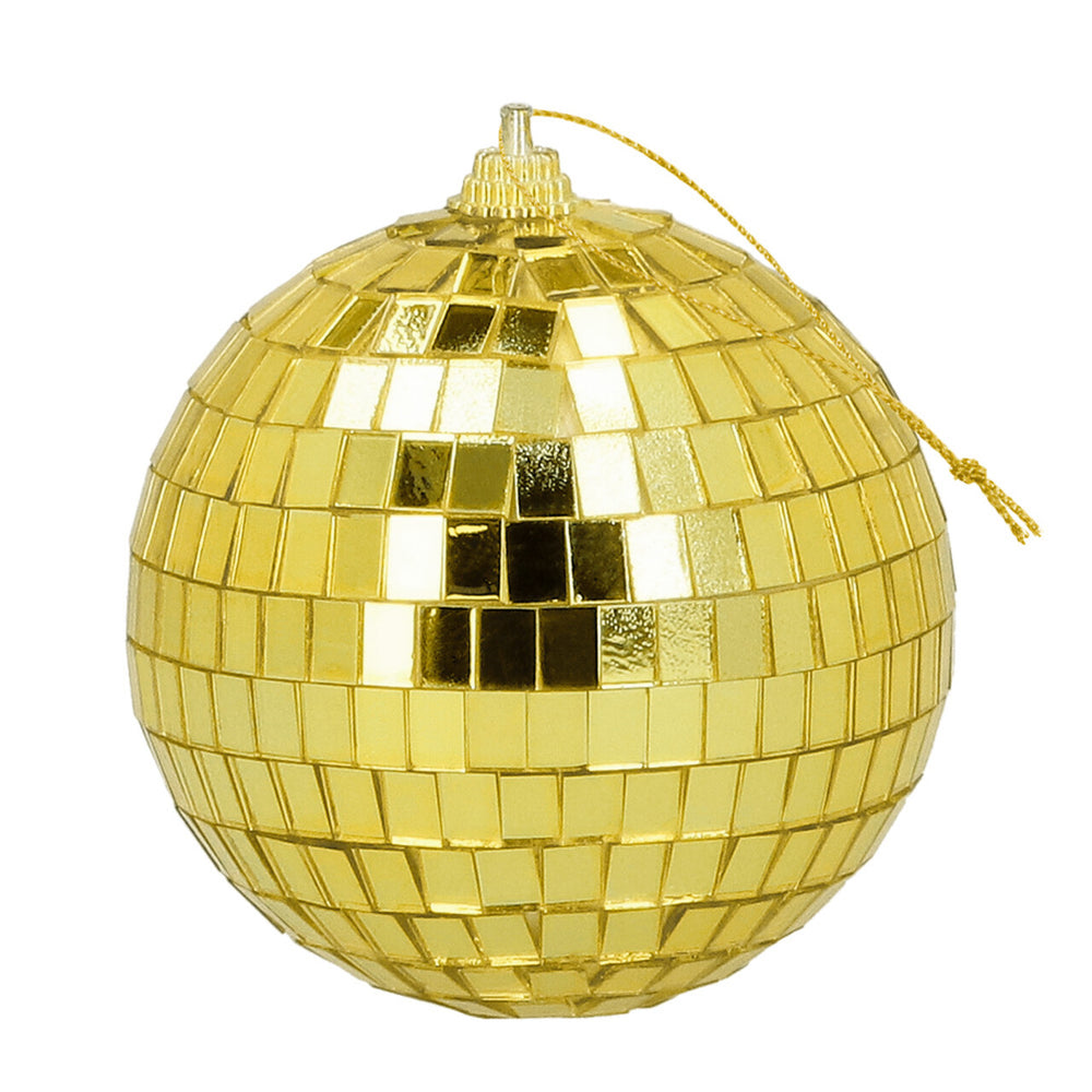 Op deze afbeelding zie je een Decoratie, van het merk Boland. Set 6 Discoballen Goud (Ø 8 Cm)