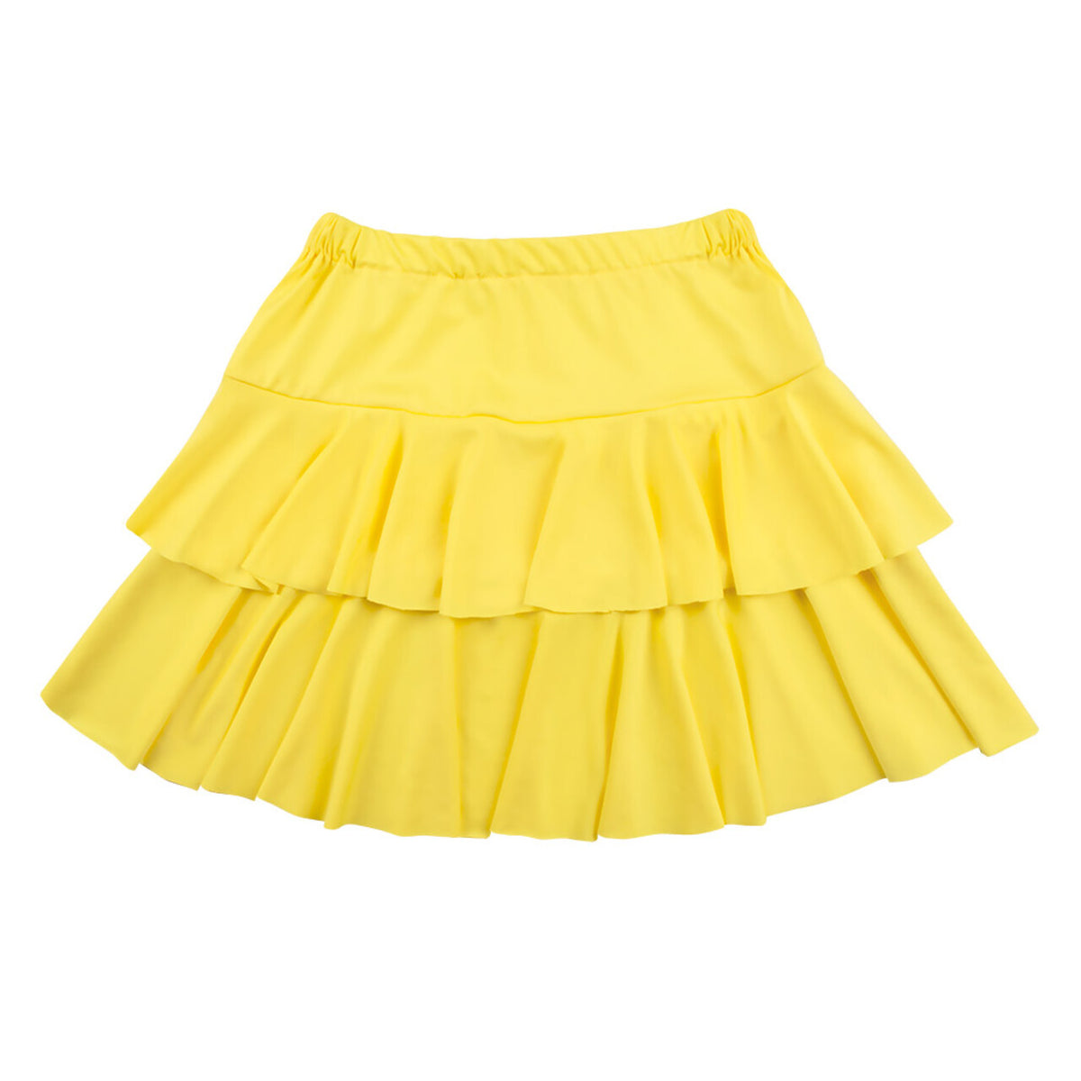 Op deze afbeelding zie je een Kostuums, van het merk Boland. Mini Stroken Rok Geel Vrouw