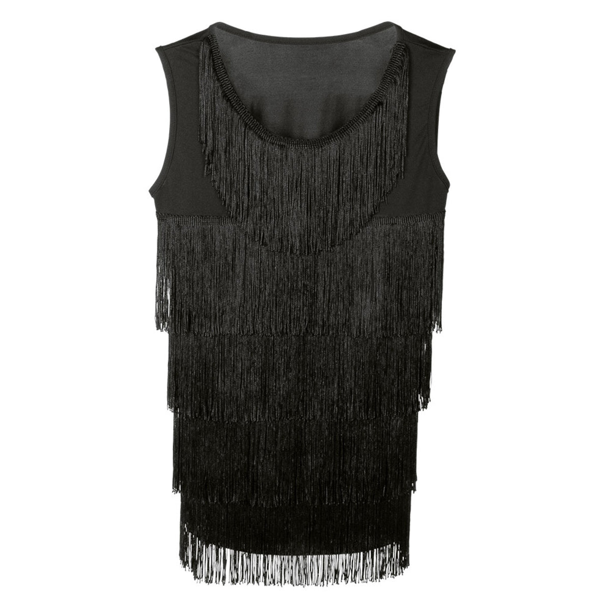 Op deze afbeelding zie je een Kostuums, van het merk Boland. Flapper Top Zwart Vrouw