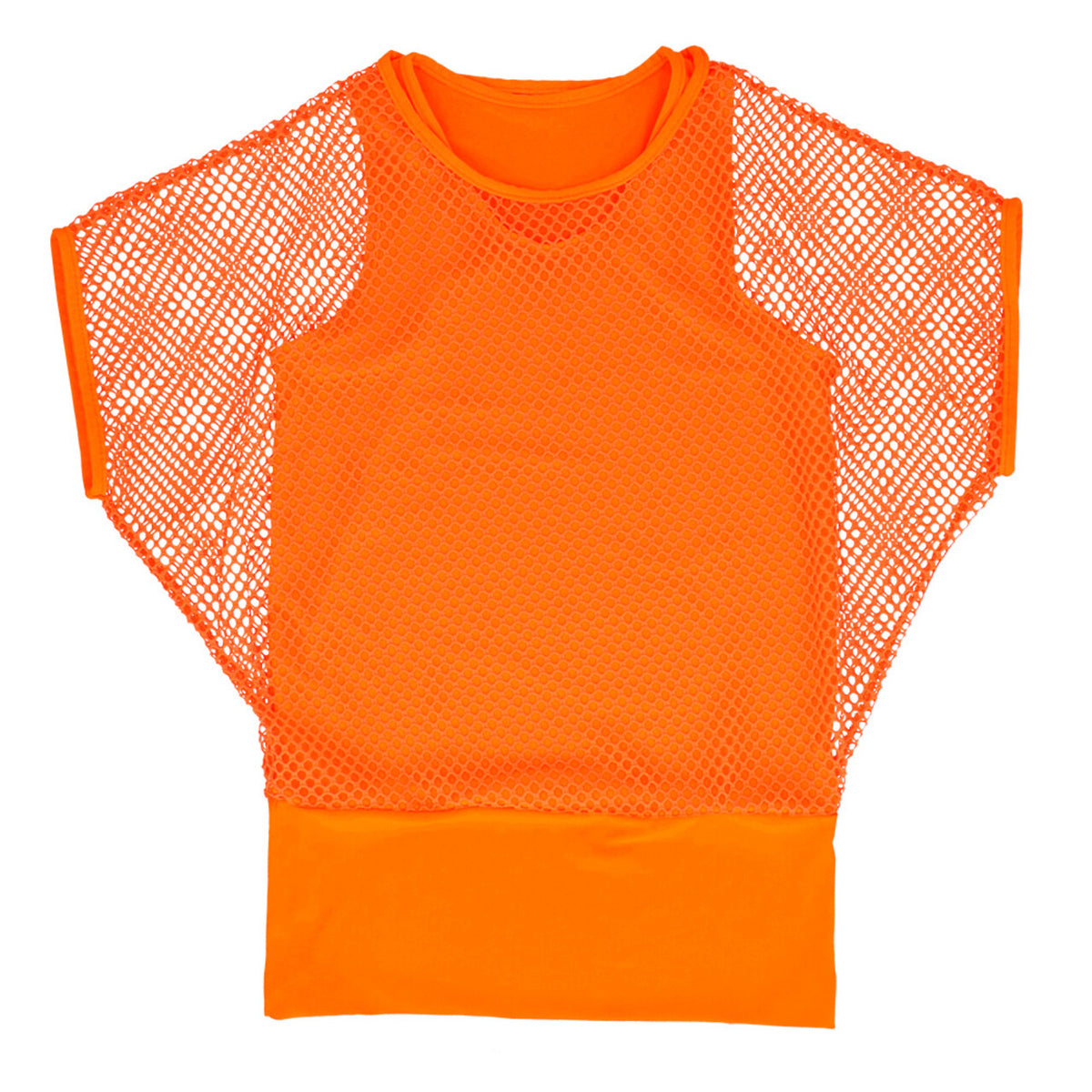 Op deze afbeelding zie je een Kostuums, van het merk Boland. Oranjekoorts Visnet Shirt Oranje Vrouw