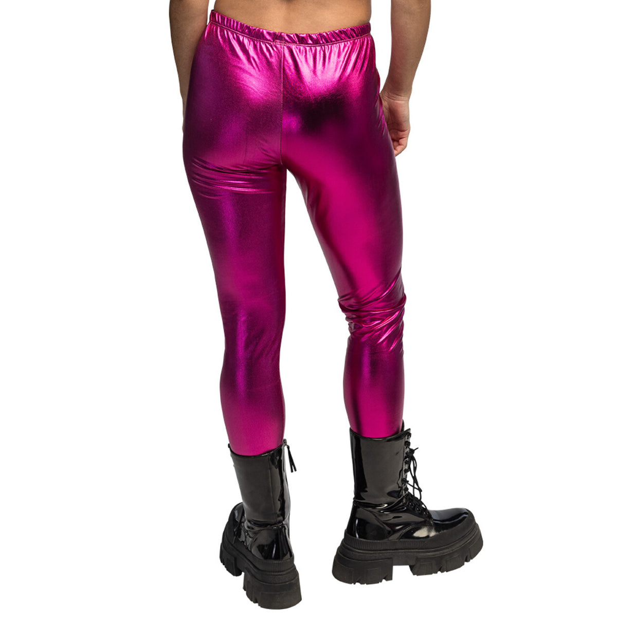 Op deze afbeelding zie je een Kostuums, van het merk Boland. Legging Metallic Fuchsia Vrouw
