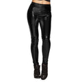 Legging Biker Métallique Noir