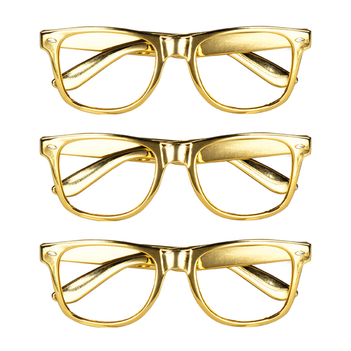 Op deze afbeelding zie je een Accessoires, van het merk Boland. Set 3 Brillen Met Gouden Randje (Exclusief Glazen)