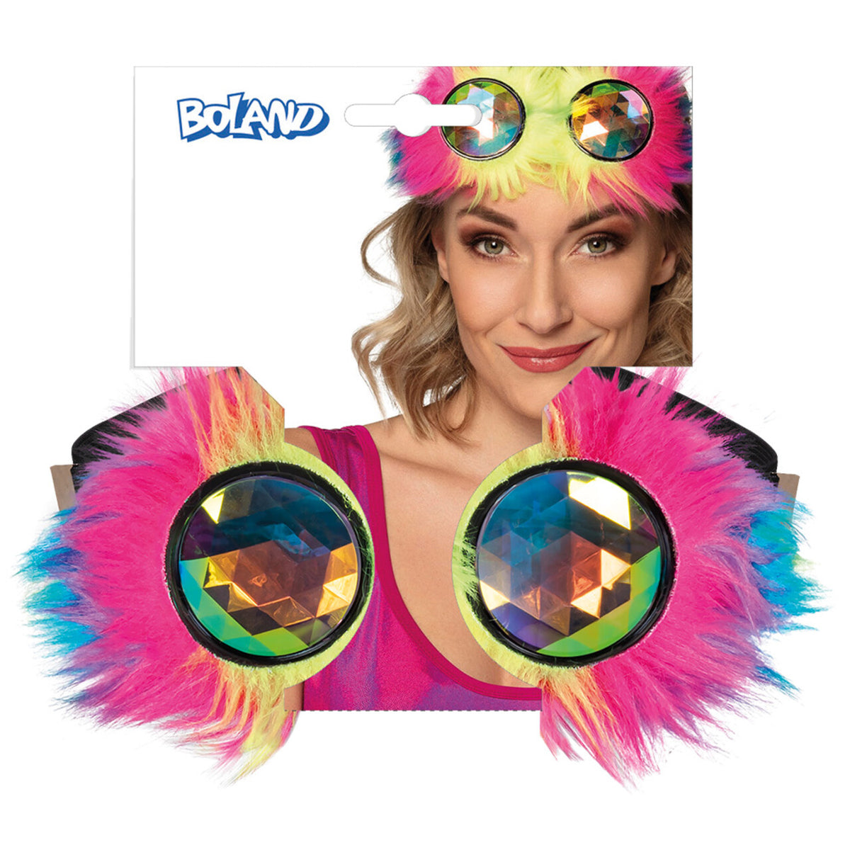 Op deze afbeelding zie je een Accessoires, van het merk Boland. Partybril Crazy Rave