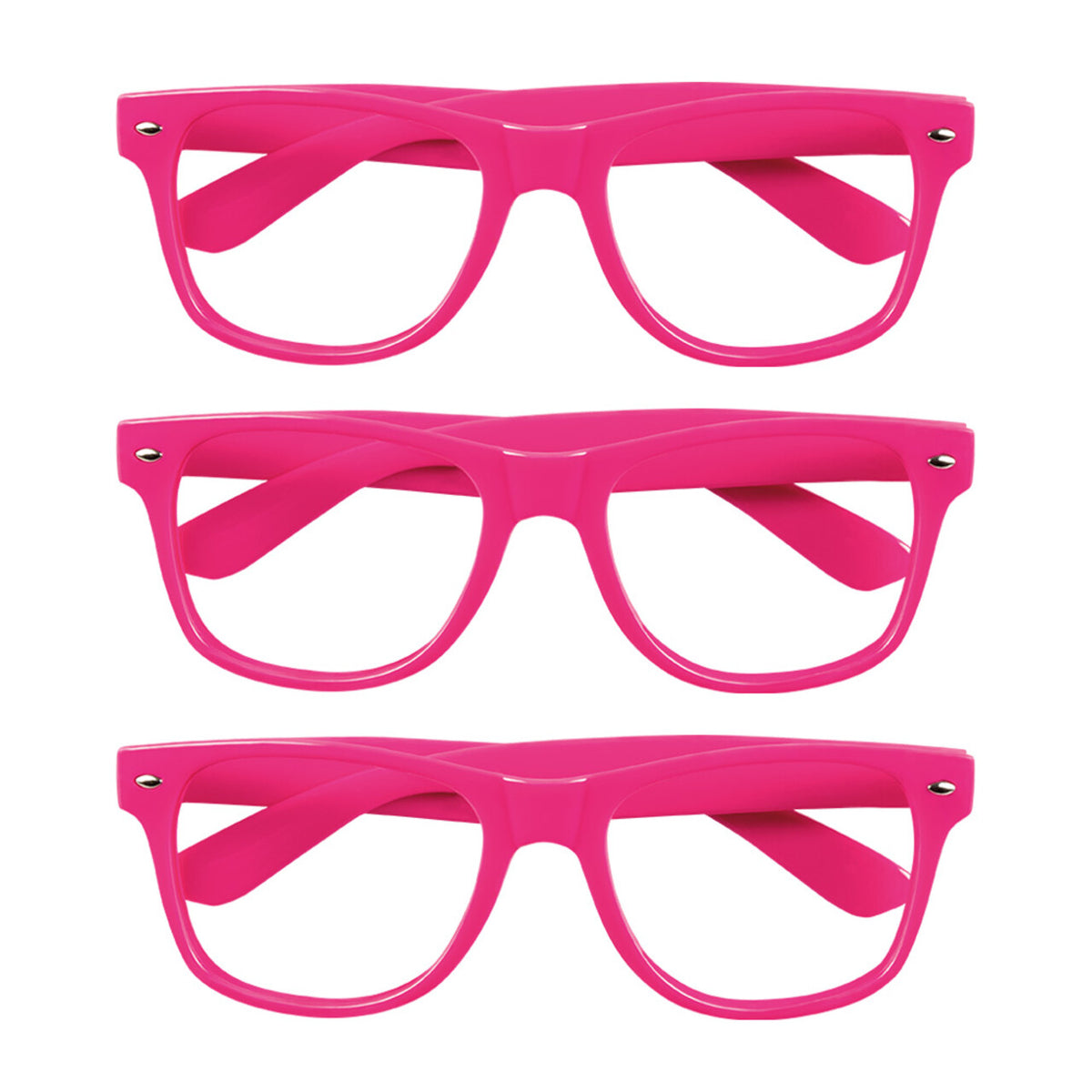 Op deze afbeelding zie je een Accessoires, van het merk Boland. Set Van 3 Neonroze Brillen