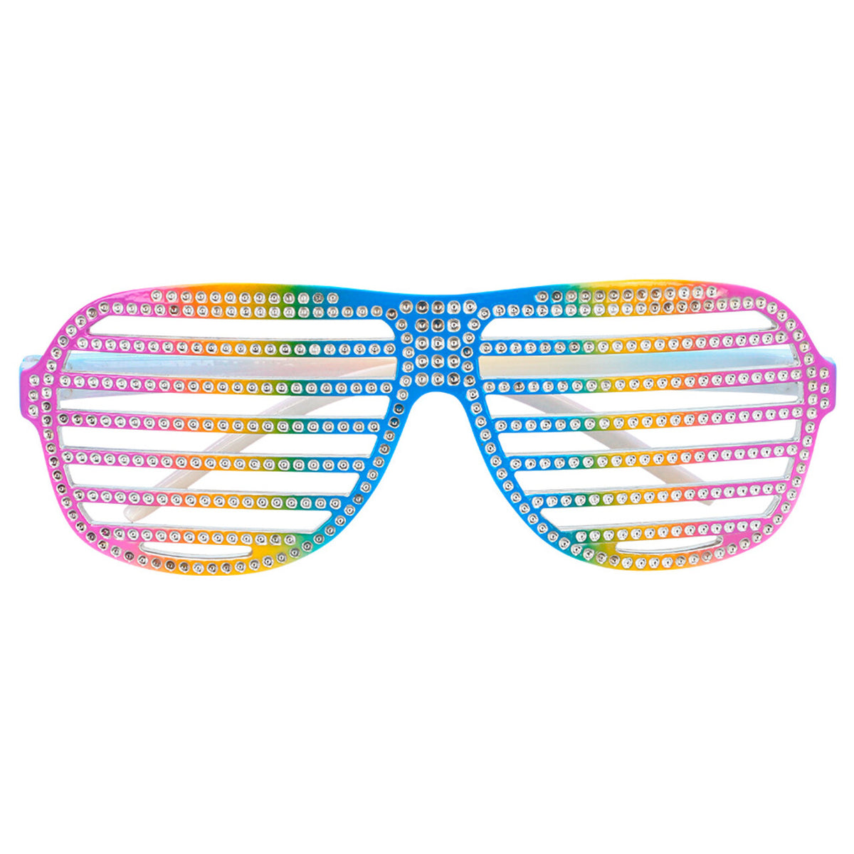 Op deze afbeelding zie je een Accessoires, van het merk Boland. Regenboog Glitter Partybril