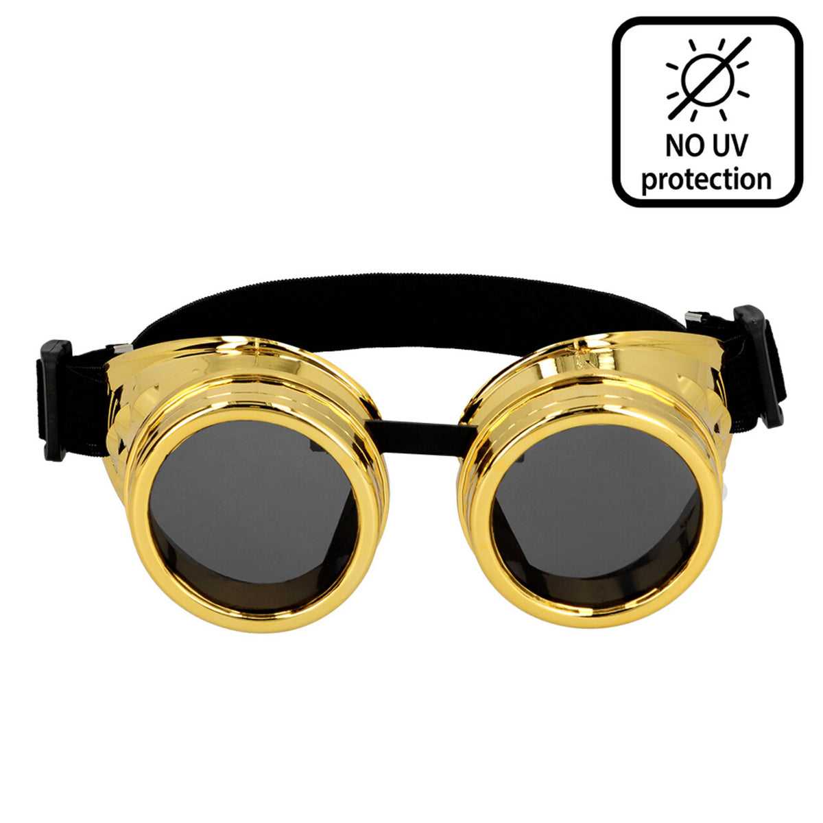 Op deze afbeelding zie je een Accessoires, van het merk Boland. Gouden Vintage Party Goggles