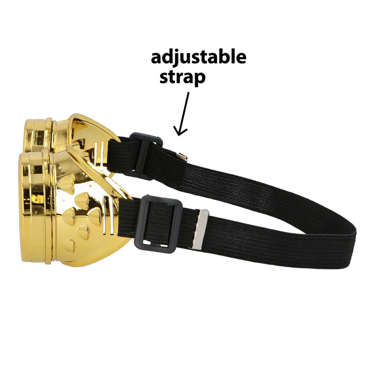 Op deze afbeelding zie je een Accessoires, van het merk Boland. Gouden Vintage Party Goggles