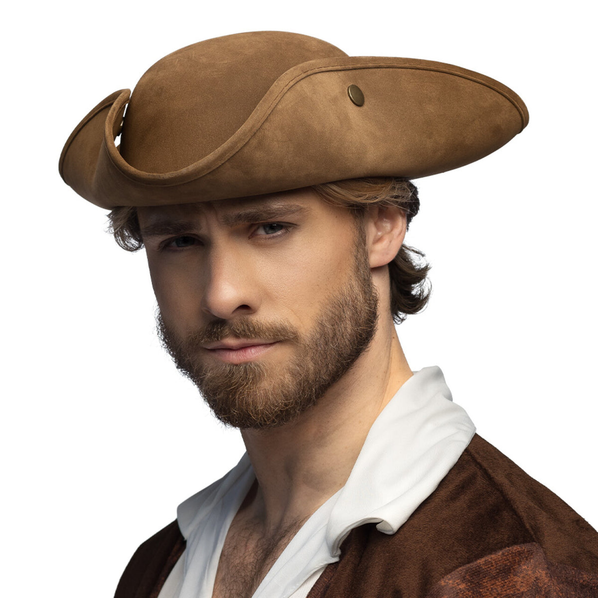 Op deze afbeelding zie je een Accessoires, van het merk Boland. Piratenhoed Charles Carter