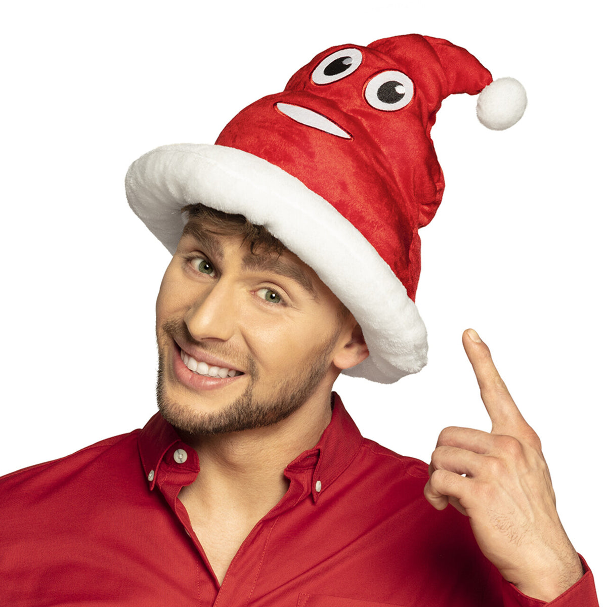 Op deze afbeelding zie je een Accessoires, van het merk Boland. Hoed Merry Shitmas
