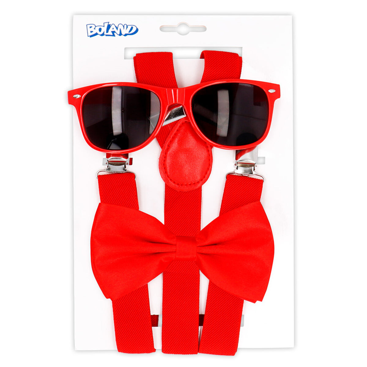 Op deze afbeelding zie je een Accessoires, van het merk Boland. Gentleman Party Set Rood