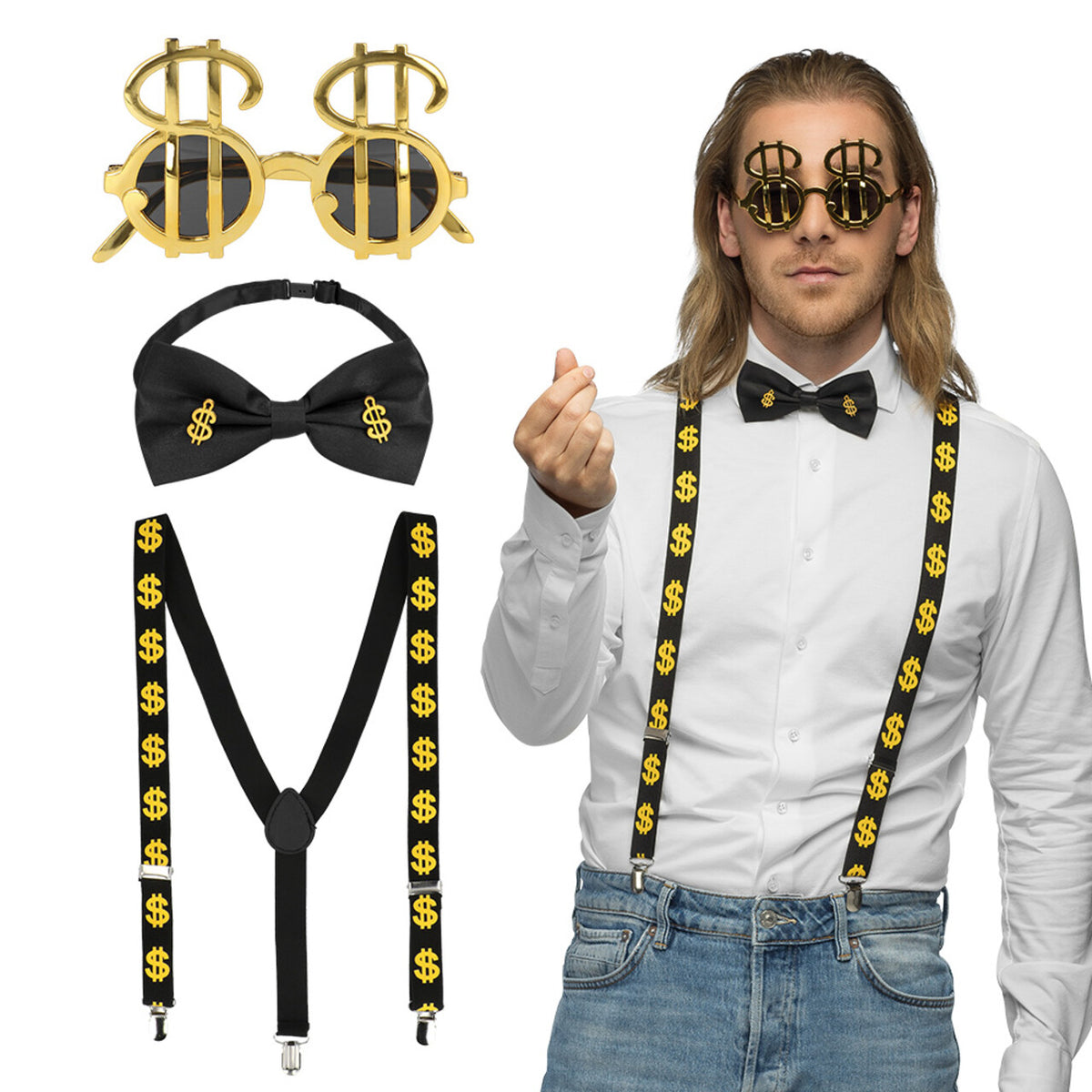 Op deze afbeelding zie je een Accessoires, van het merk Boland. Accessoire Set Dollar Bill