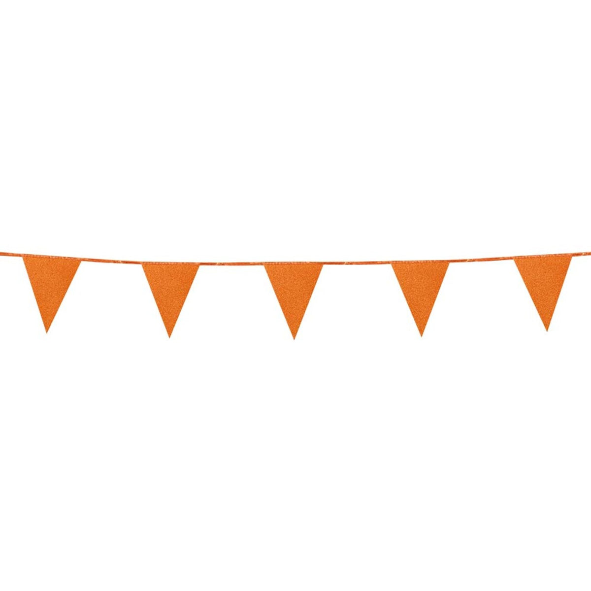 Op deze afbeelding zie je een Decoratie, van het merk Boland. Vlaggenlijn Glitter In The Air Oranje