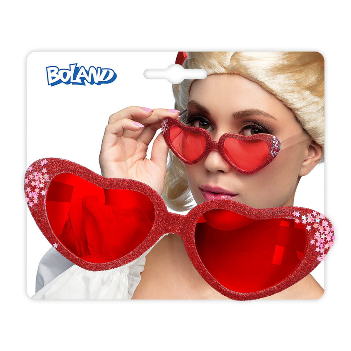 Op deze afbeelding zie je een Accessoires, van het merk Boland. Hart Vol Glitter Bril