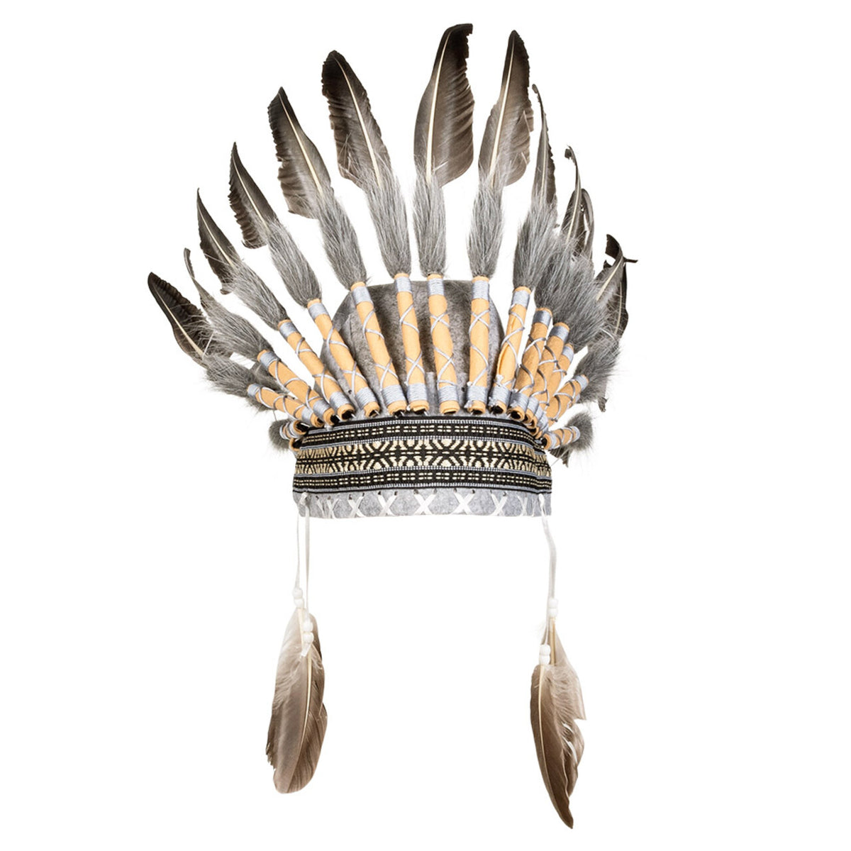 Op deze afbeelding zie je een Accessoires, van het merk Boland. Indianen Hoofdtooi Wijze Adelaar