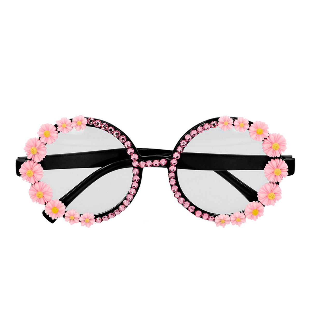 Op deze afbeelding zie je een Accessoires, van het merk Boland. Partybril Rosa Flower Shine