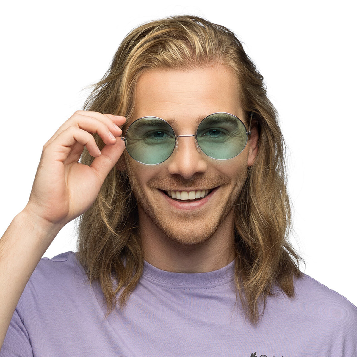 Op deze afbeelding zie je een Accessoires, van het merk Boland. Partybril Hippie XL Groen