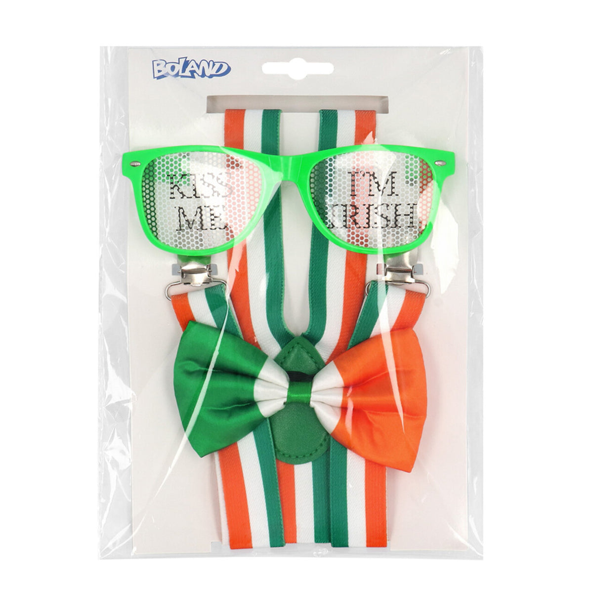 Op deze afbeelding zie je een Accessoires, van het merk Boland. Kiss Me Im Irish Set