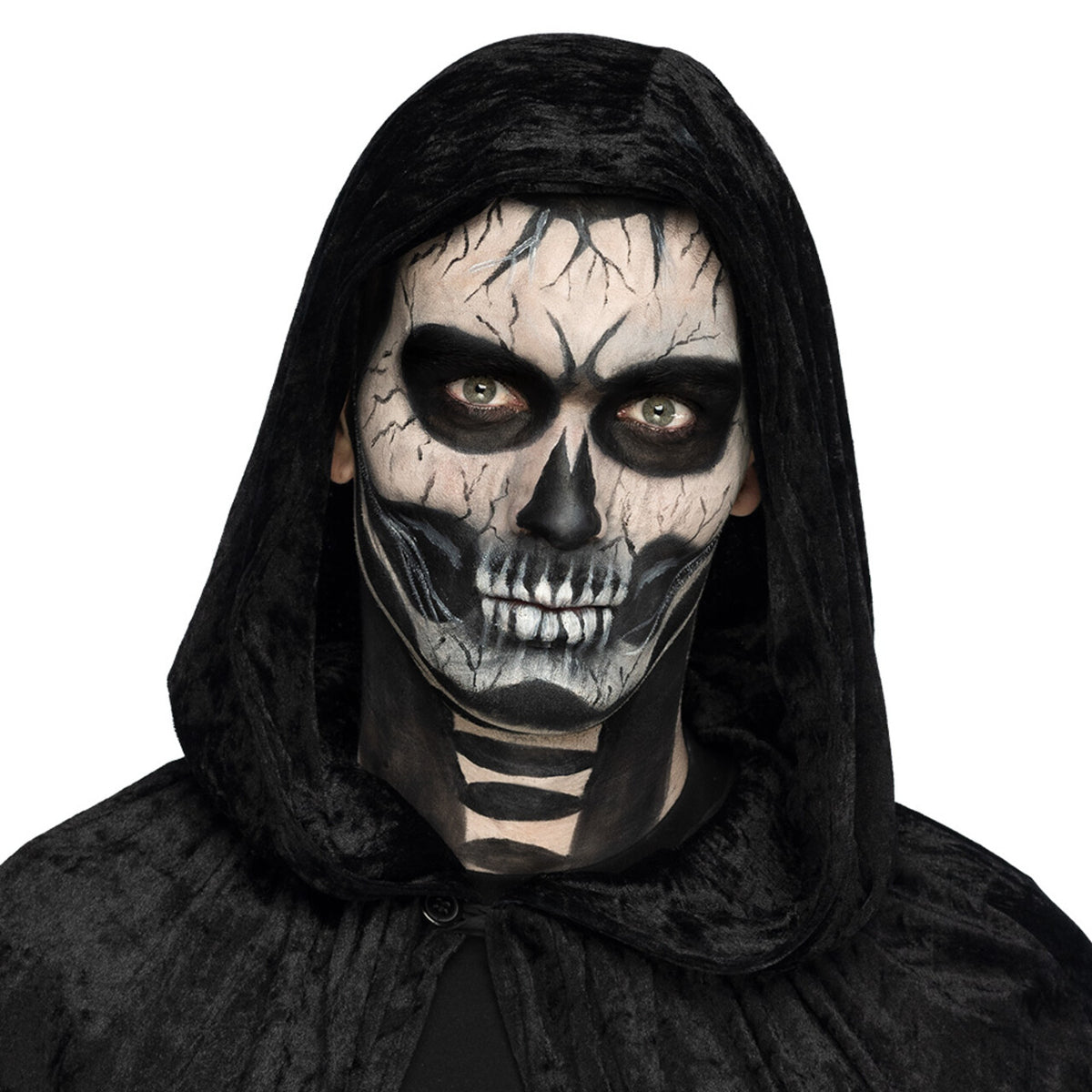 Op deze afbeelding zie je een Accessoires, van het merk Boland. Make-Up Kit Spook Doodskop