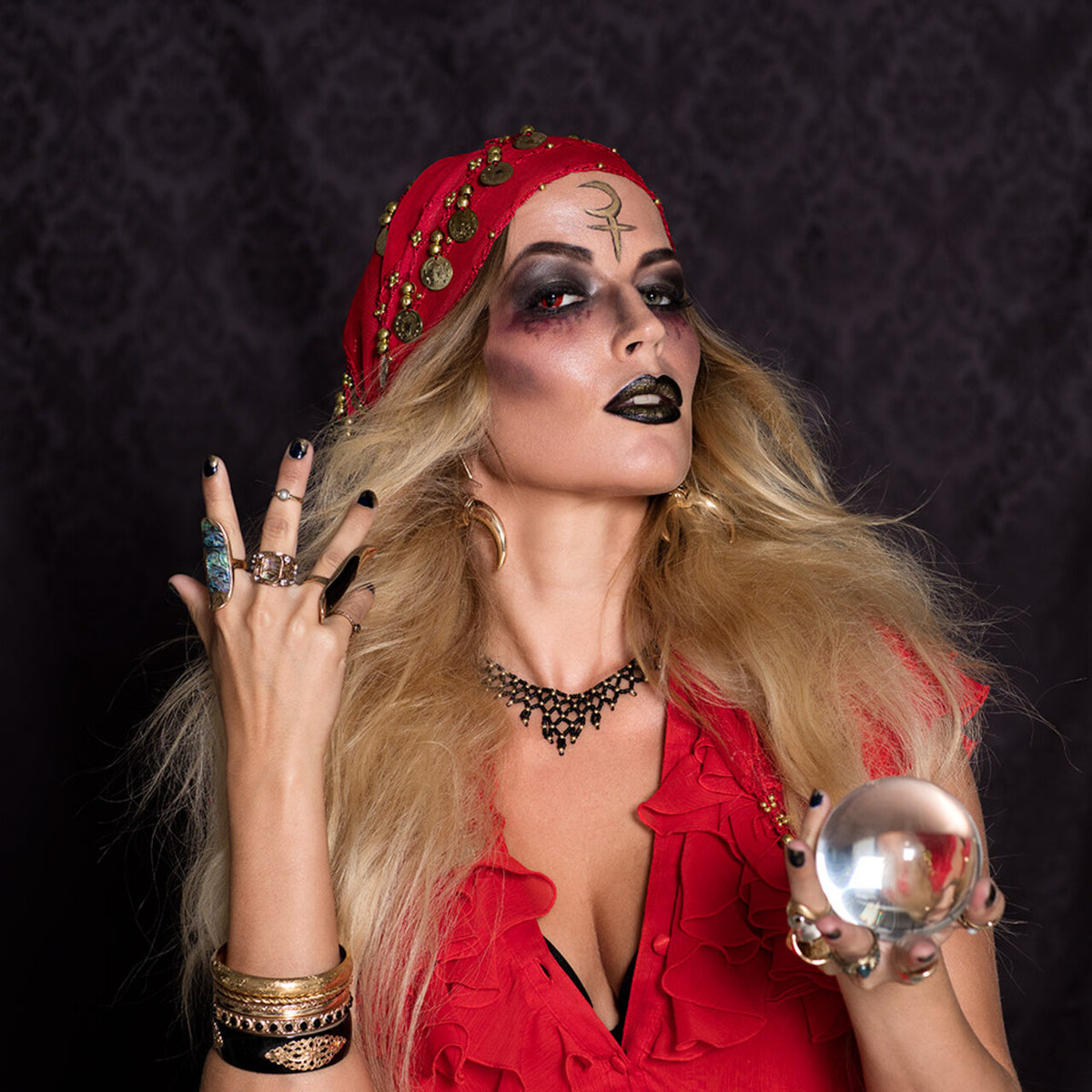 Op deze afbeelding zie je een Accessoires, van het merk Boland. Schmink Palet Halloween Night