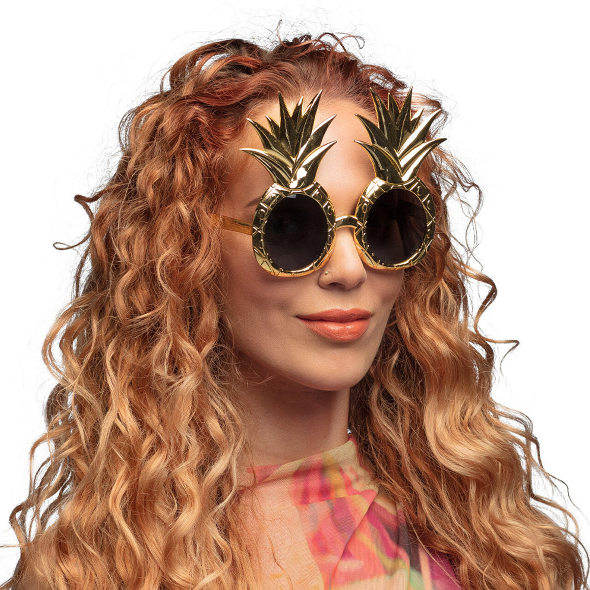 Op deze afbeelding zie je een Accessoires, van het merk Boland. Gouden Ananas Partybril