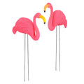 Lot De 2 Décorations De Jardin Flamant Rose