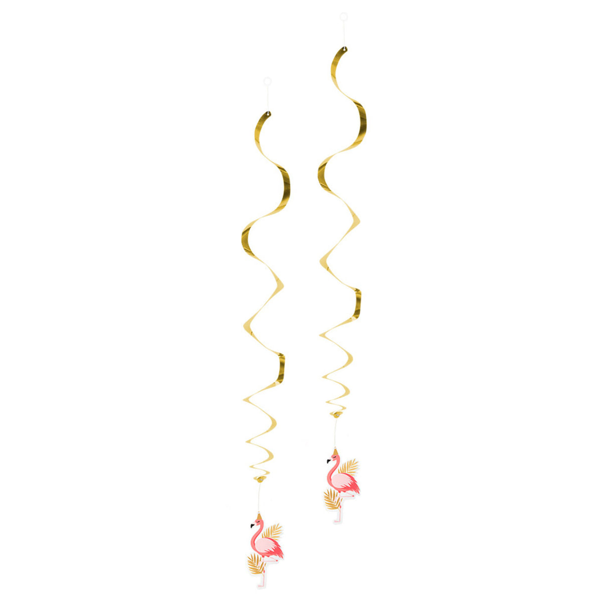 Op deze afbeelding zie je een Decoratie, van het merk Boland. Set 2 Decoratie Slingers Flamingo Party