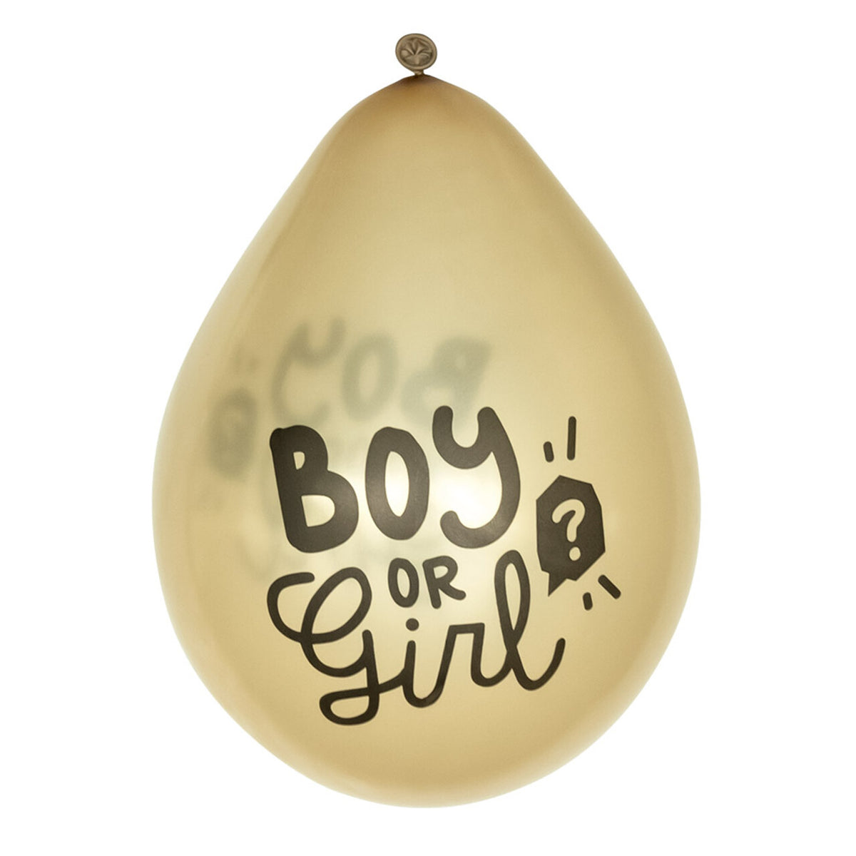 Op deze afbeelding zie je een Decoratie, van het merk Boland. Set 6 Latex Ballonnen Boy Or Girl Gender Party