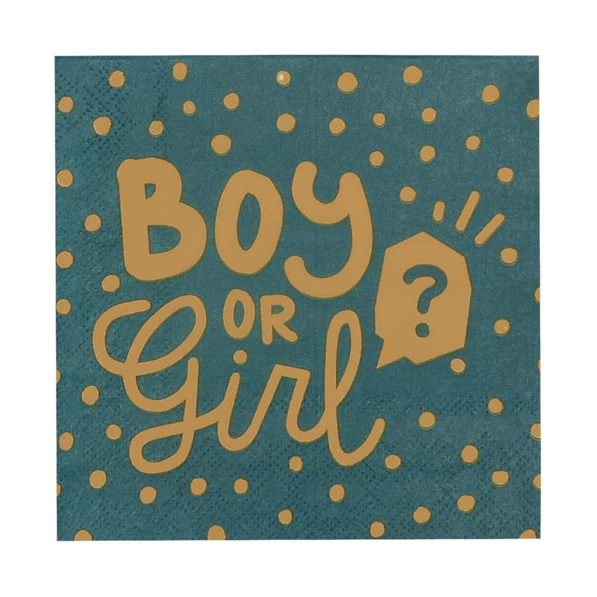 Op deze afbeelding zie je een Decoratie, van het merk Boland. Servetten Boy Or Girl Gender Party