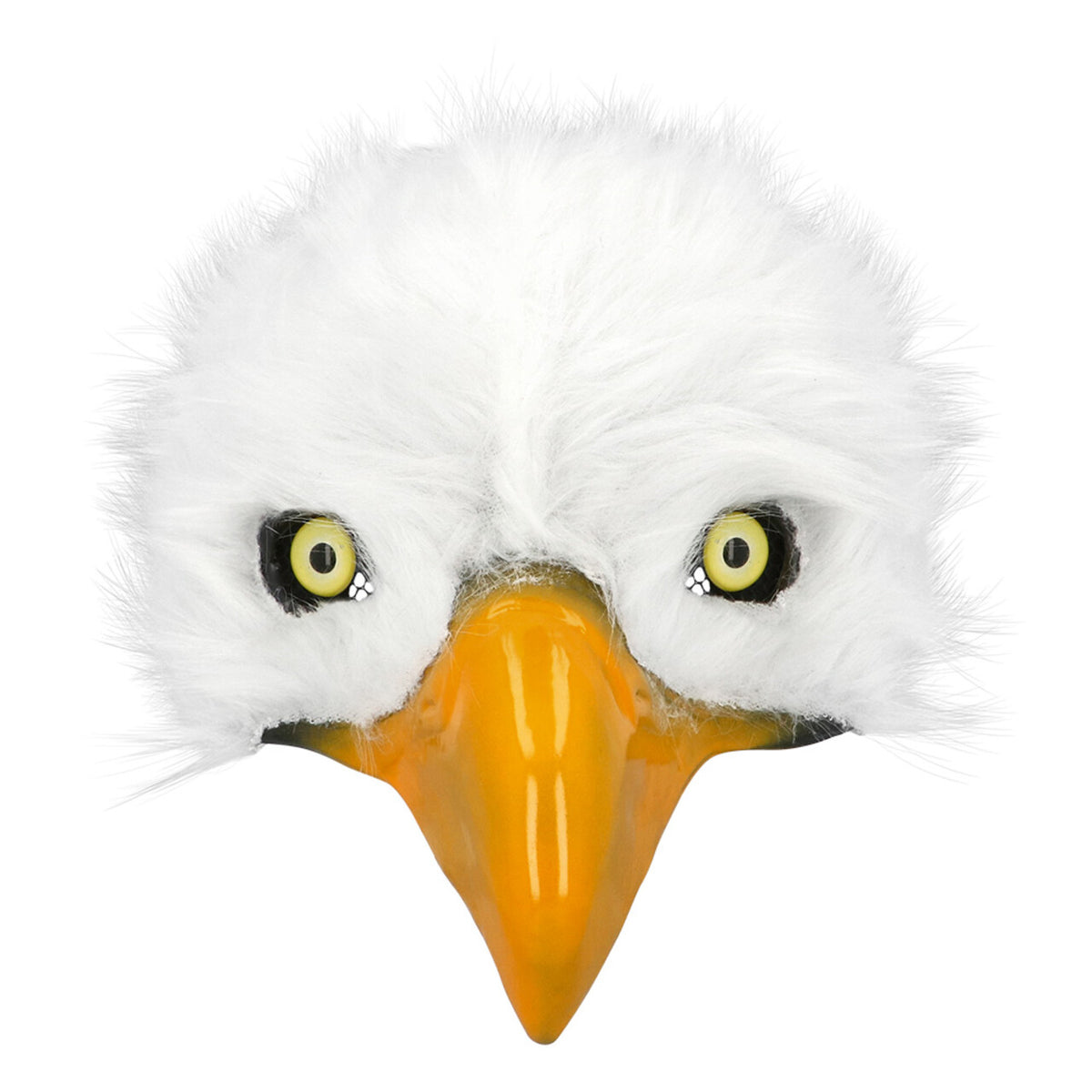 Op deze afbeelding zie je een Accessoires, van het merk Boland. Pluchen Halfmasker White Bird