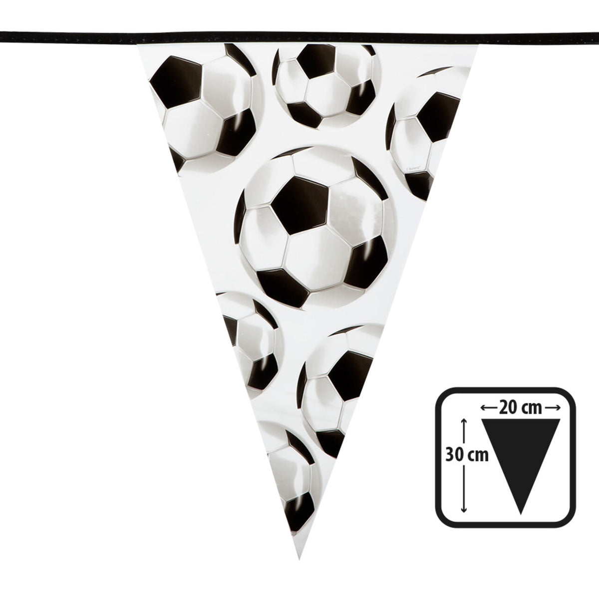 Op deze afbeelding zie je een Decoratie, van het merk Boland. Vlaggenlijn Voetbal Matchday