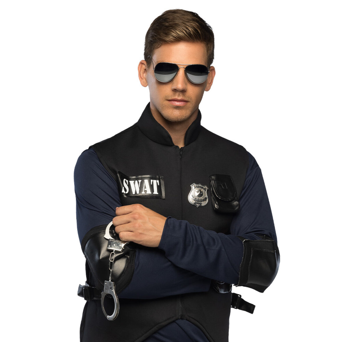 Op deze afbeelding zie je een Kostuums, van het merk Boland. Accessoire Set Stoere Agent Kostuum