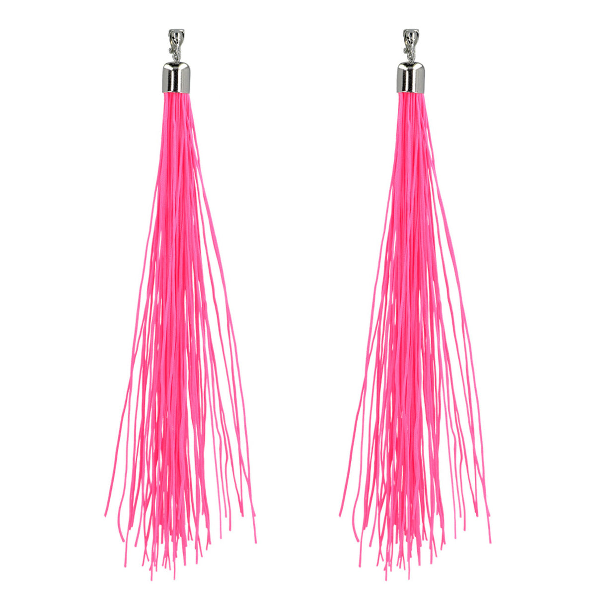 Op deze afbeelding zie je een Accessoires, van het merk Boland. Paar Oorbellen Festival Neonroze Uv (20 Cm)