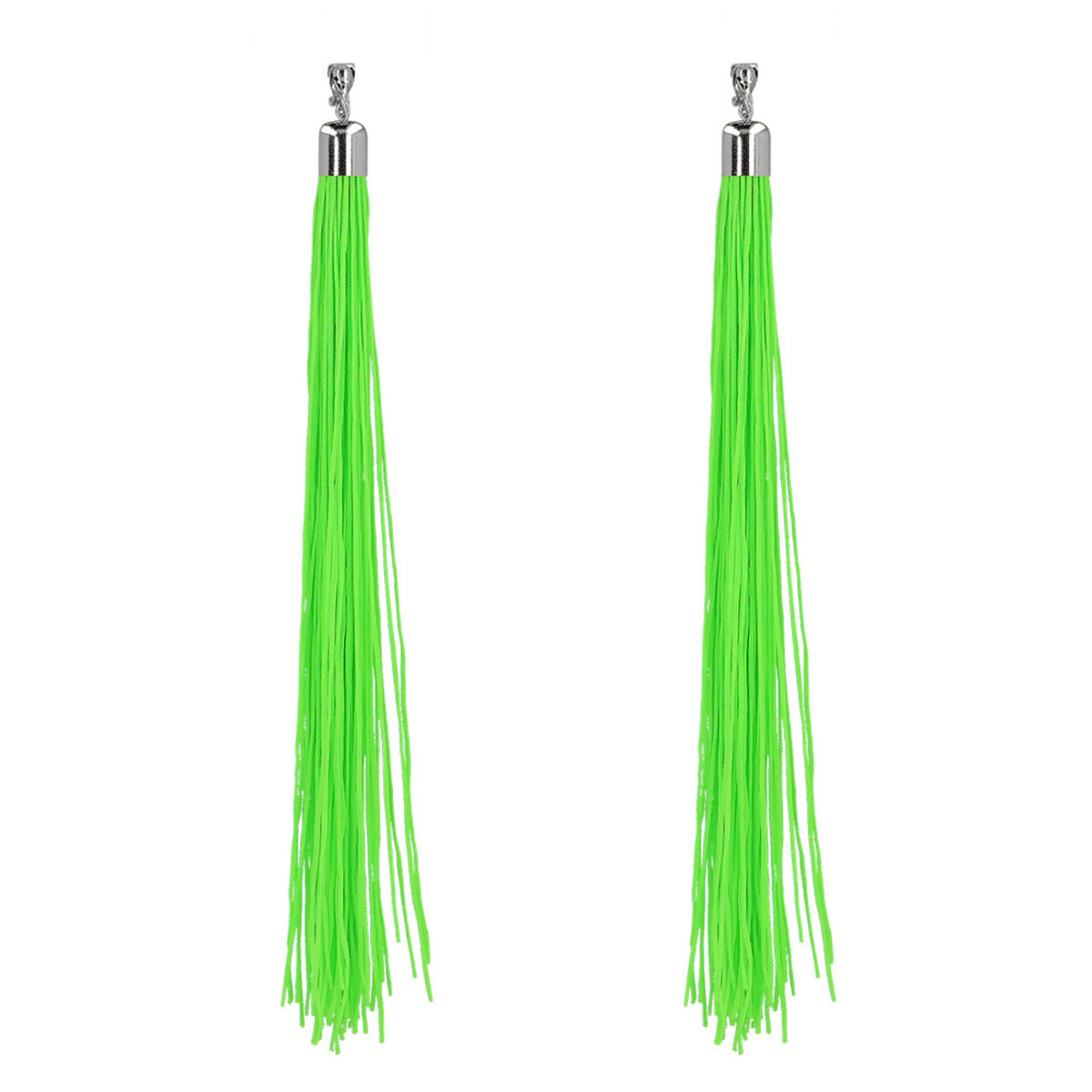 Op deze afbeelding zie je een Accessoires, van het merk Boland. Disco Flapper Oorbellen Festival Neongroen