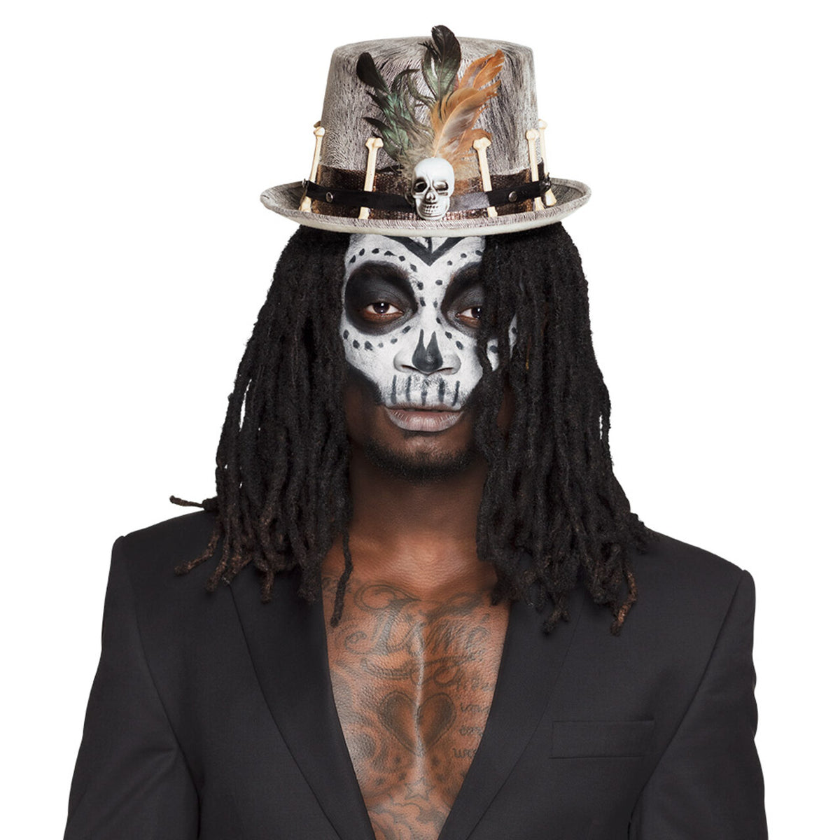 Op deze afbeelding zie je een Accessoires, van het merk Boland. Hoed Voodoo Priester