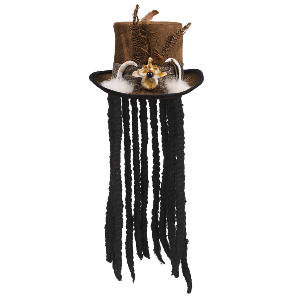 Op deze afbeelding zie je een Accessoires, van het merk Boland. Hoed Voodoo Buluku Met Rasta Vlechten