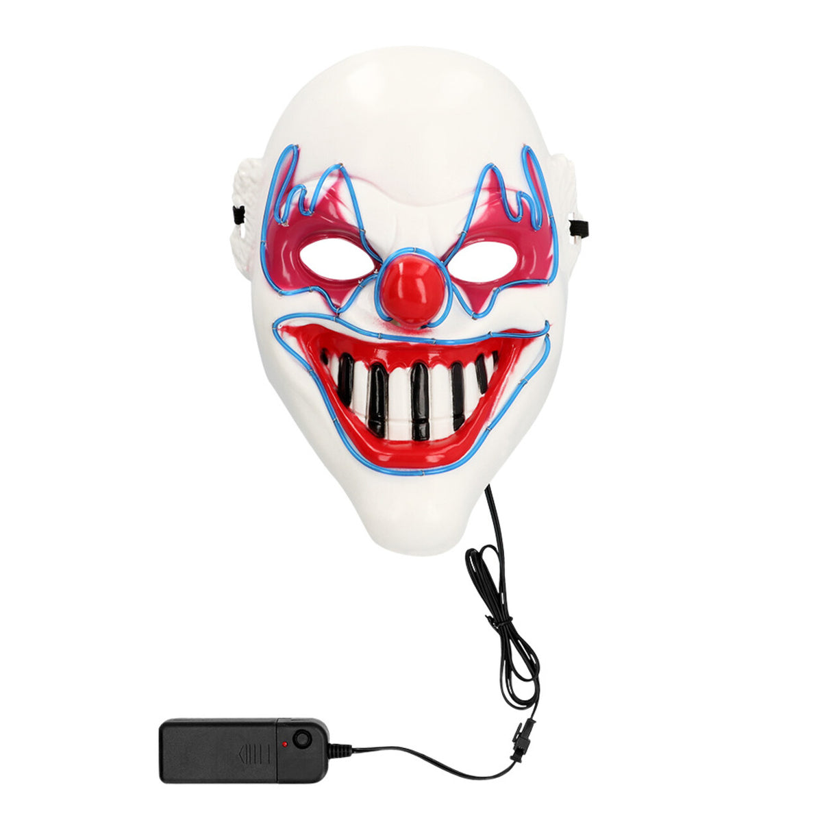 Op deze afbeelding zie je een Accessoires, van het merk Boland. Masker Evil Smiling Clown Met Licht
