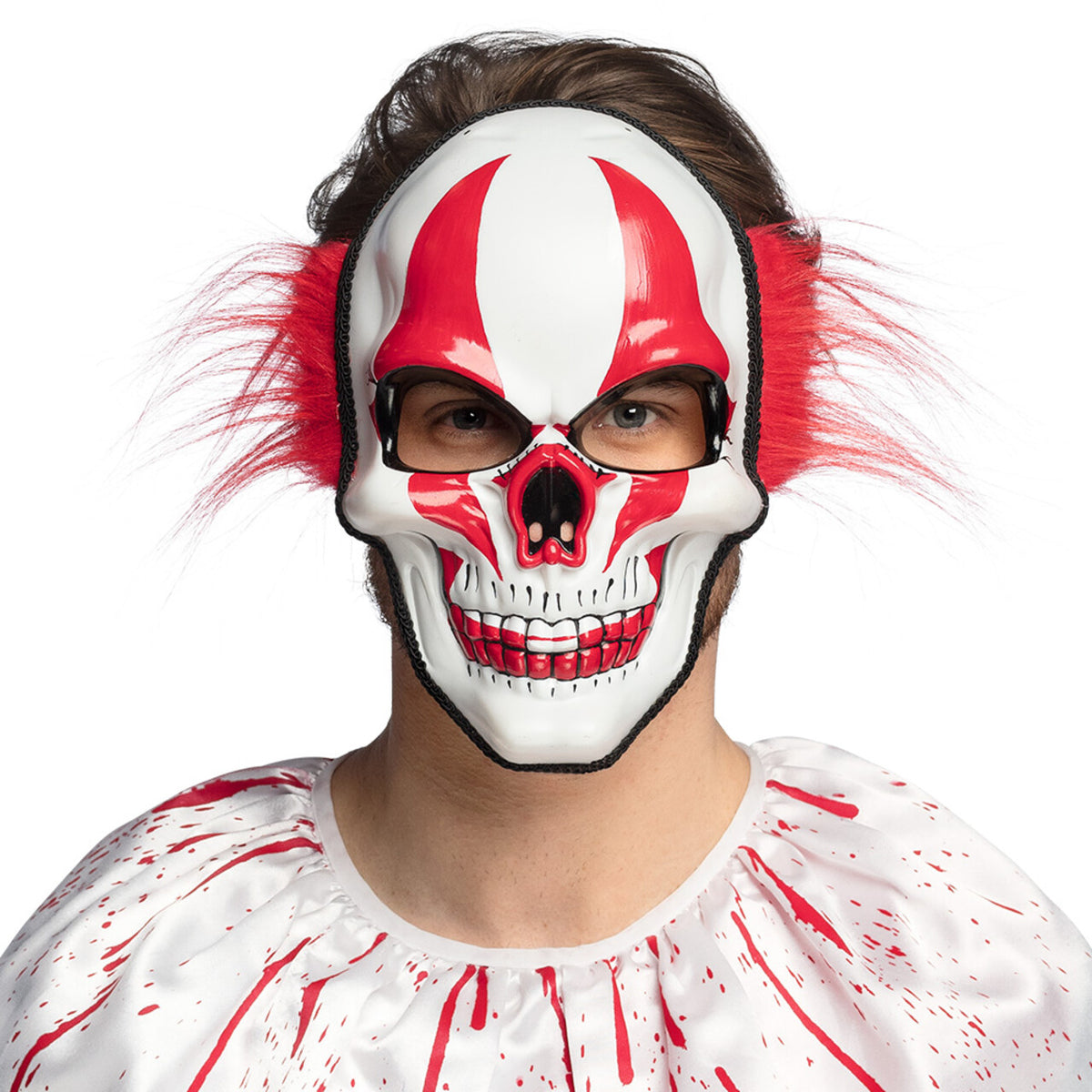 Op deze afbeelding zie je een Accessoires, van het merk Boland. Masker Skull Clown Scary Harry