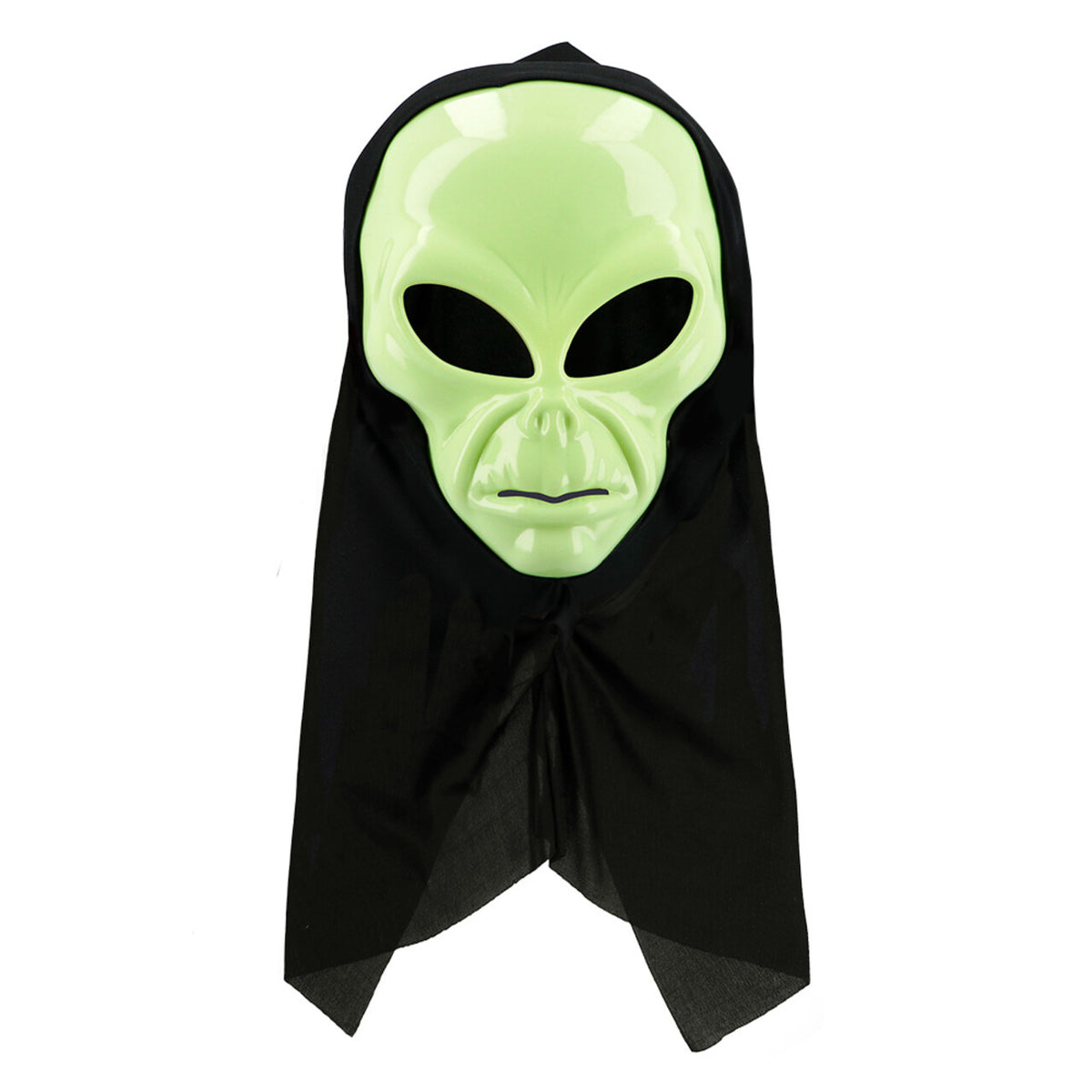 Op deze afbeelding zie je een Accessoires, van het merk Boland. Masker Met Kap Alien Area 51