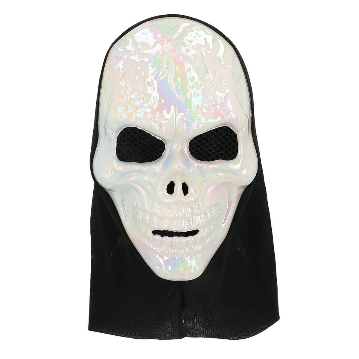 Op deze afbeelding zie je een Accessoires, van het merk Boland. Masker Met Kap Parel Glans Schedel