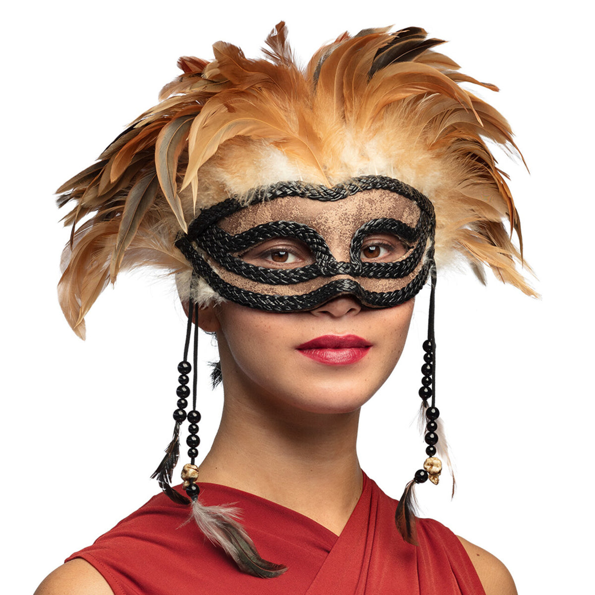Op deze afbeelding zie je een Accessoires, van het merk Boland. Halfmasker Voodoo Venetië