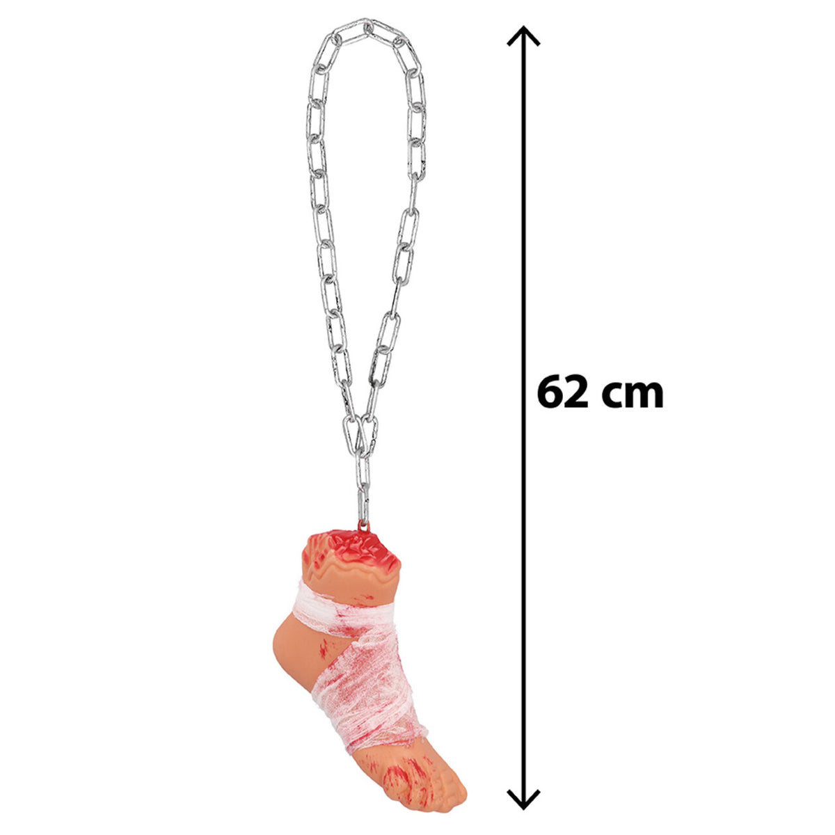 Op deze afbeelding zie je een Decoratie, van het merk Boland. Decoratie Bloederige Voet Met Ketting