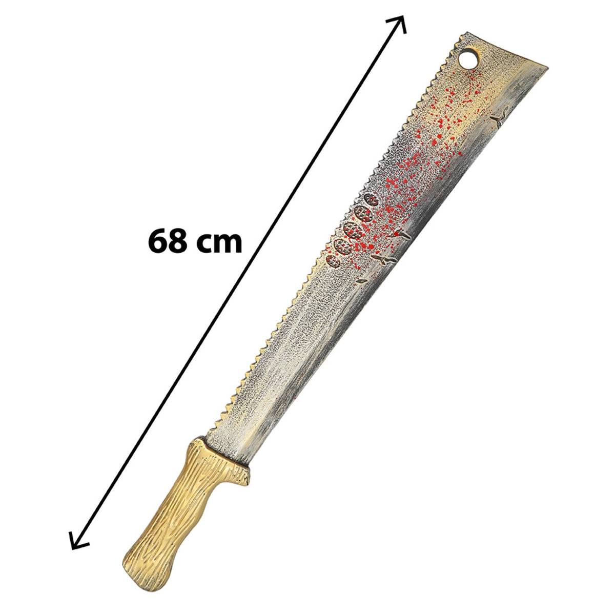 Op deze afbeelding zie je een Accessoires, van het merk Boland. Machete Butcherfang Met Bloedspetters