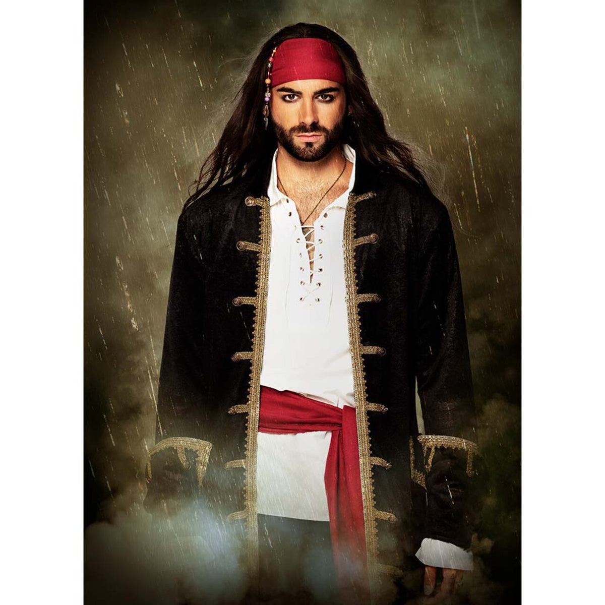 Op deze afbeelding zie je een Kostuums, van het merk Boland. Piratenjas Man