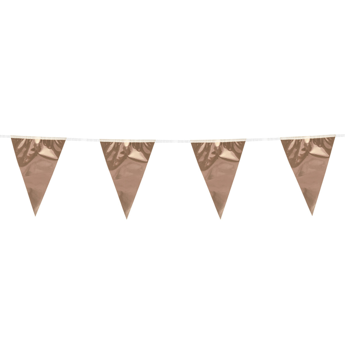 Op deze afbeelding zie je een Decoratie, van het merk Boland. Metallic Vlaggenlijn Roségoud