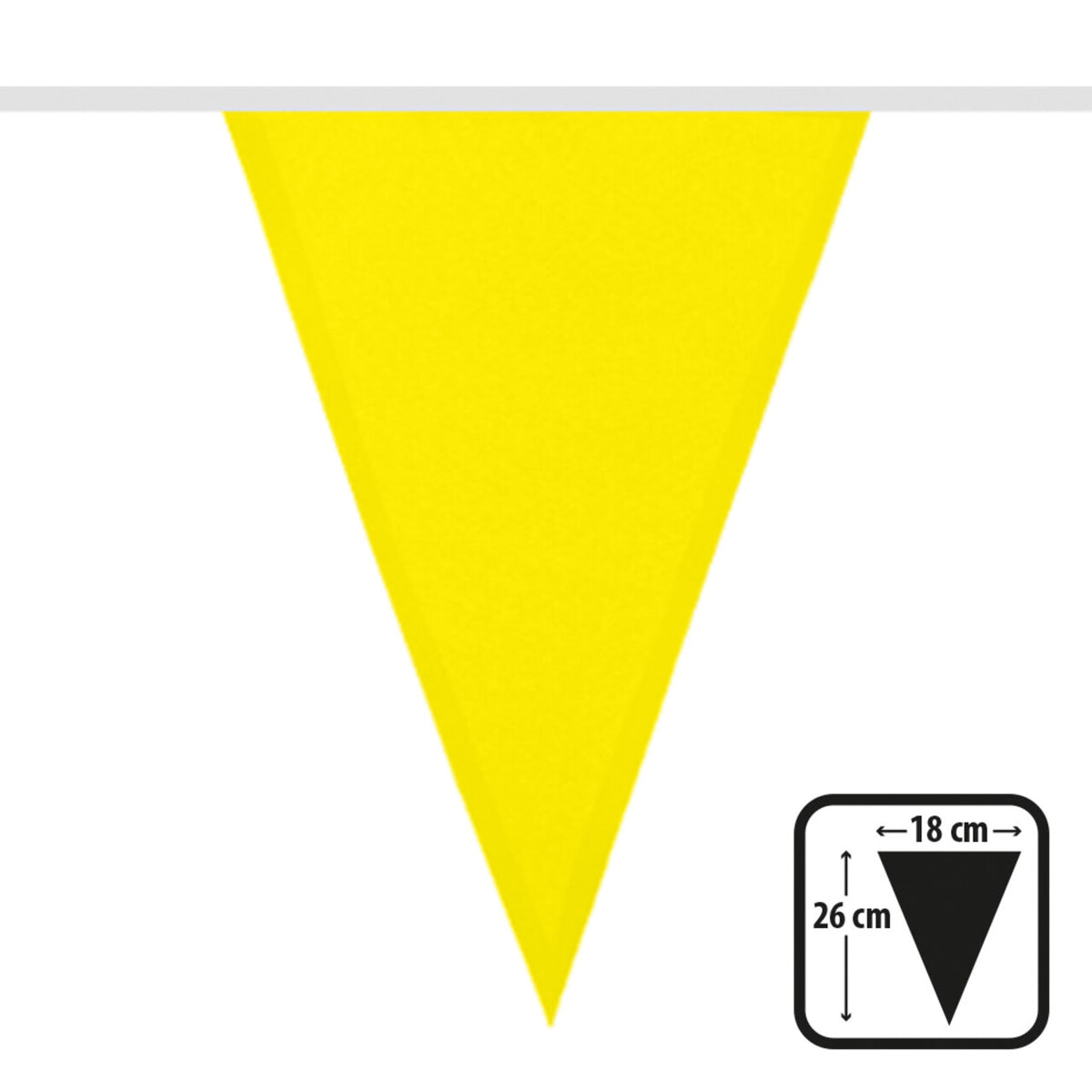 Op deze afbeelding zie je een Decoratie, van het merk Boland. Party Vlaggenlijn Geel
