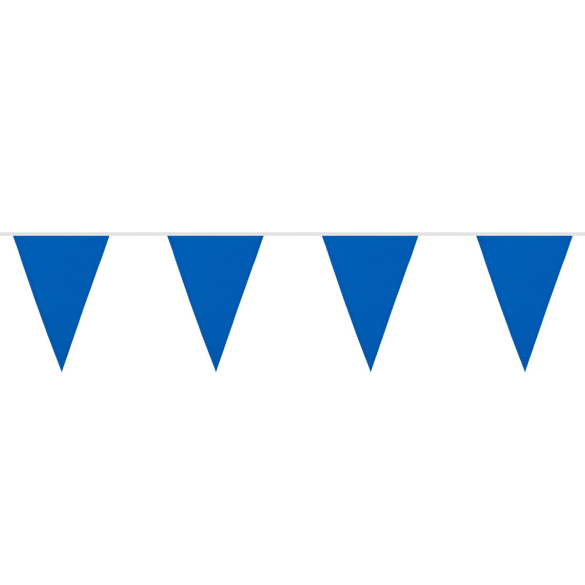 Op deze afbeelding zie je een Decoratie, van het merk Boland. Feestelijke Vlaggenlijn Donkerblauw 6 Meter