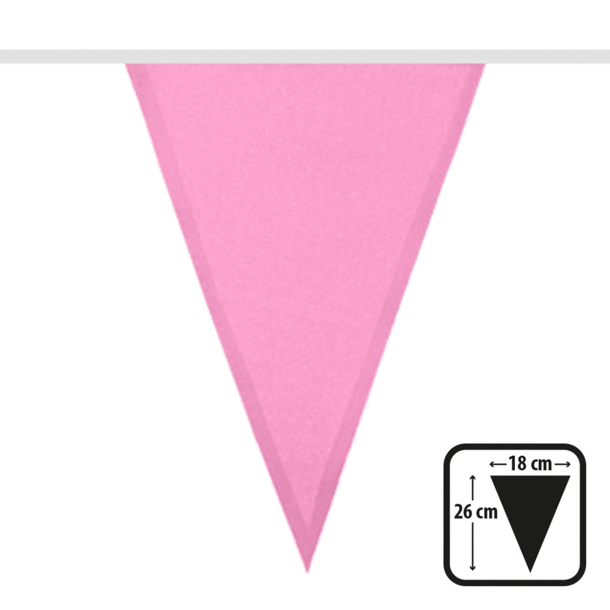 Op deze afbeelding zie je een Decoratie, van het merk Boland. Vlaggenlijn Baby Roze
